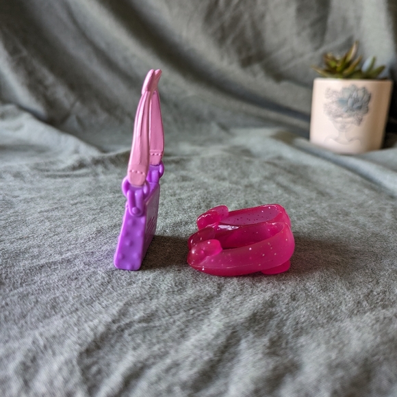 Disney Fancy Nancy Doll Minnie Shoes Purse Replacement Set 8" Pink Purple Set 2p - Picture 12 of 12